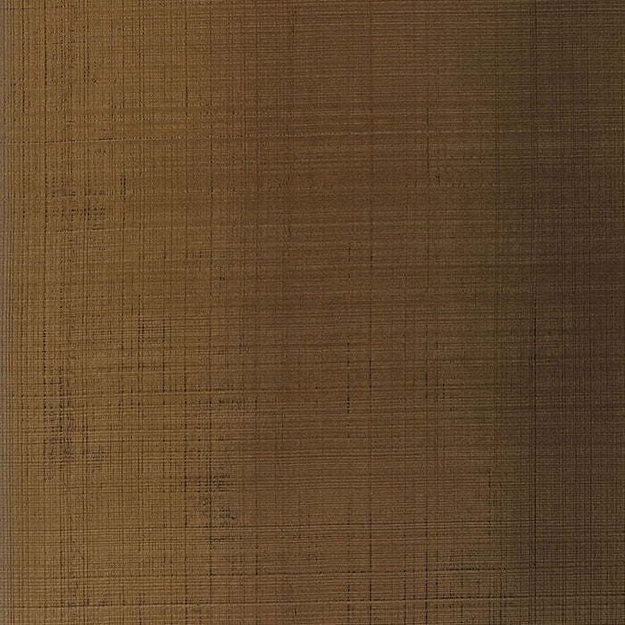 Schumacher Brushed Plaid Burnished Bronze Wallpaper Sample 5005785