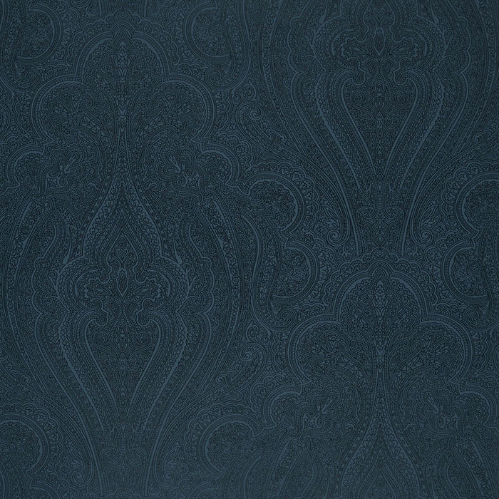 Schumacher Breckenridge Paisley Lapis Wallpaper Sample 5006241
