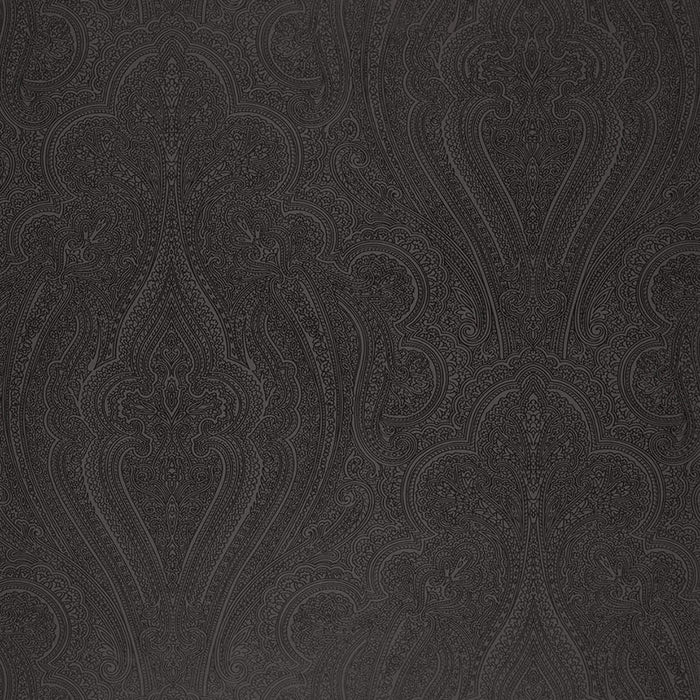 Schumacher Breckenridge Paisley Charcoal Wallpaper Sample 5006243
