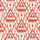 Schumacher Vientiane Ikat Coral Wallpaper Sample 5006950