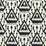 Schumacher Vientiane Ikat Ebony Wallpaper Sample 5006951