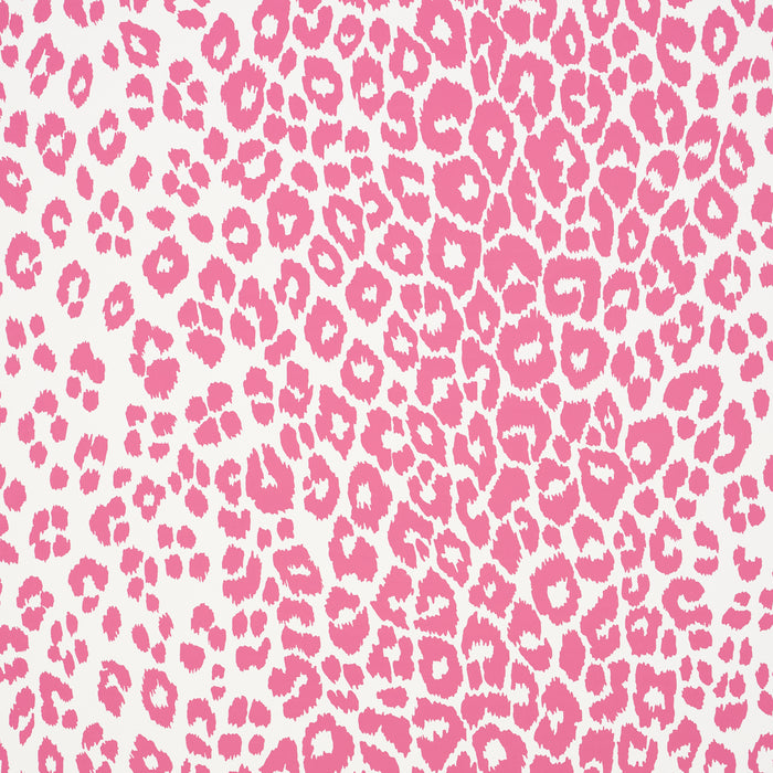 Schumacher Iconic Leopard Pink Wallpaper Sample 5007016