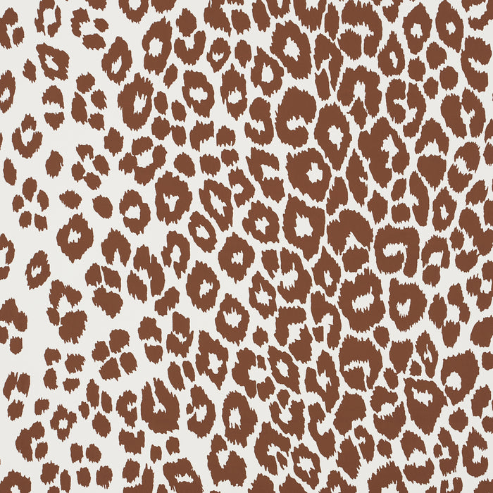 Schumacher Iconic Leopard Brown Wallpaper Sample 5007018