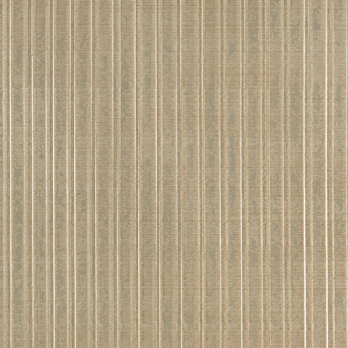 Schumacher Galvanized Rib Burnished Gold Wallpaper 5007362