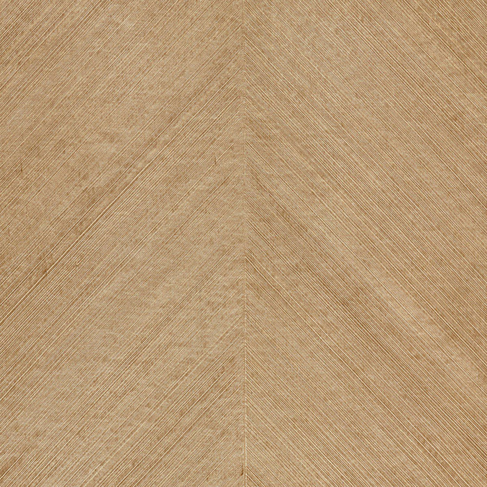 Schumacher Combed Chevron Maple Wallpaper Sample 5007421