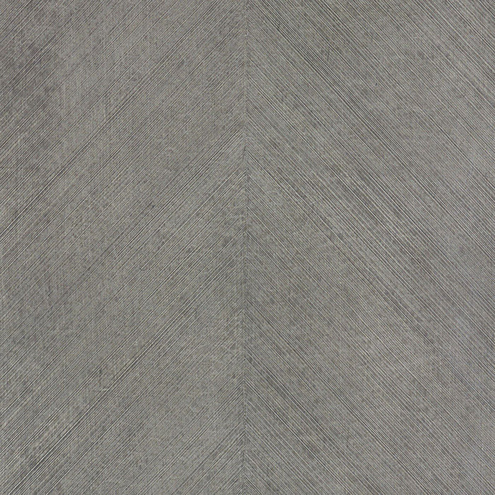Schumacher Combed Chevron Driftwood Wallpaper Sample 5007422