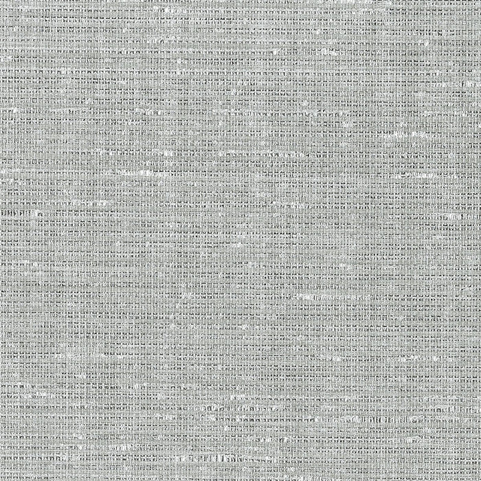 Schumacher Anodized Raffia Platinum Wallpaper Sample 5007780