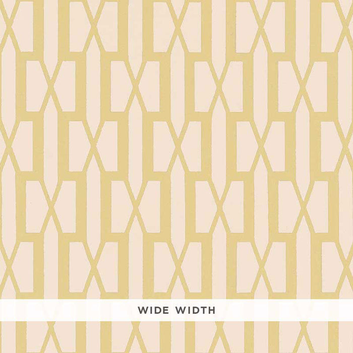 Schumacher Belvedere Straw Wallpaper Sample 5007992