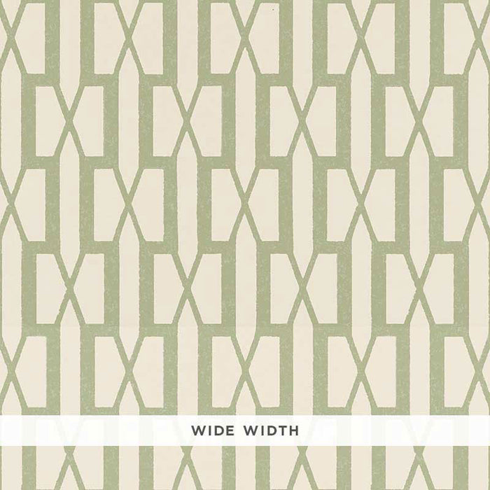 Schumacher Belvedere Sage Wallpaper Sample 5007993
