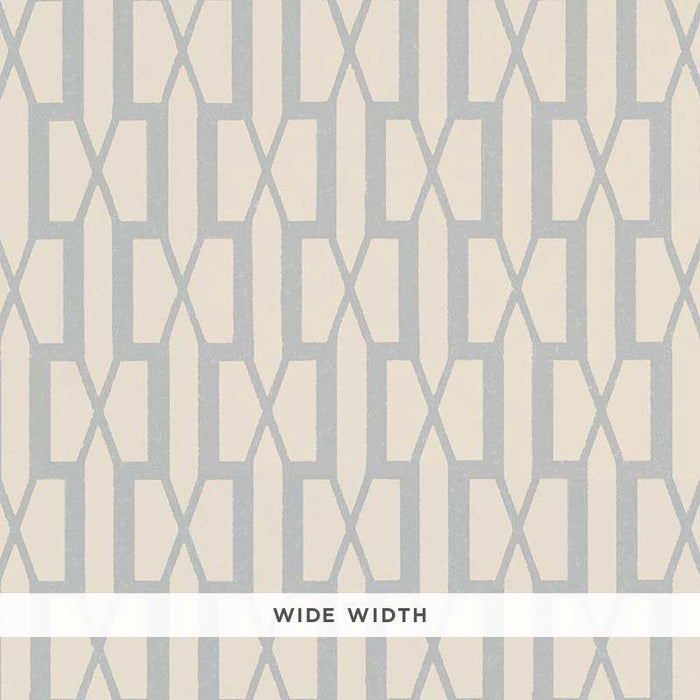 Schumacher Belvedere Orpington Blue Wallpaper Sample 5007994