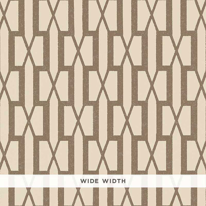 Schumacher Belvedere Berber Brown Wallpaper Sample 5007996