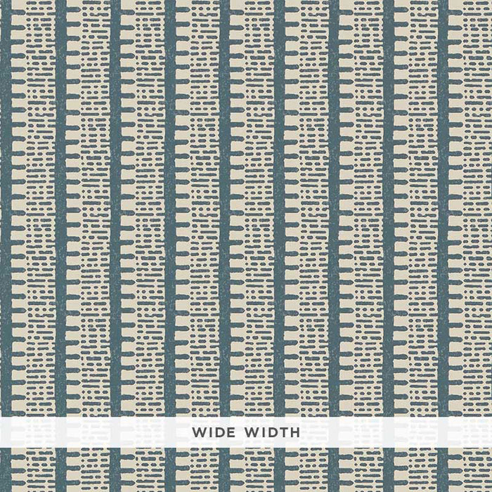 Schumacher Kiosk Peacock Blue Wallpaper Sample 5008015