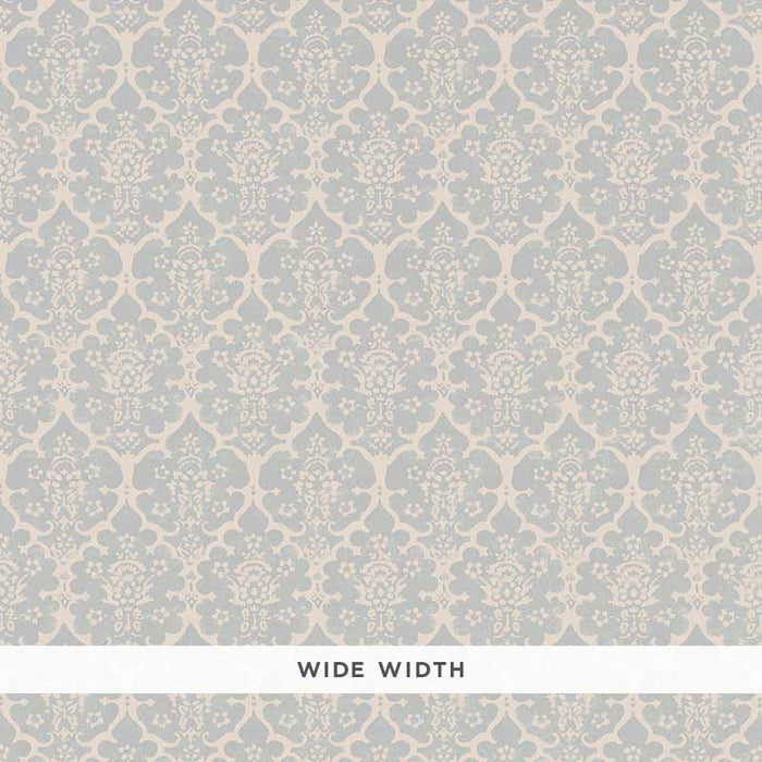 Schumacher Burley Orpington Blue Wallpaper Sample 5008034