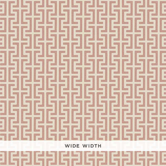 Schumacher Temple Pink Wallpaper 5008051