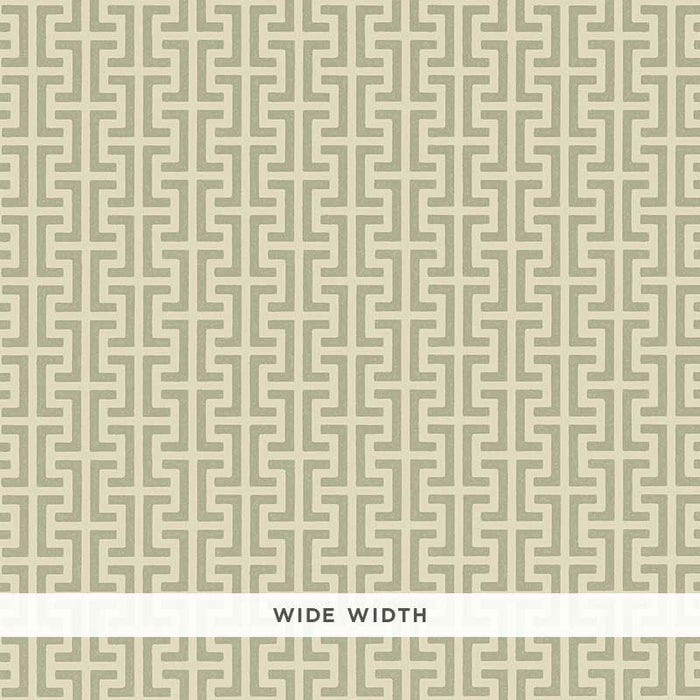 Schumacher Temple Sage Wallpaper Sample 5008053