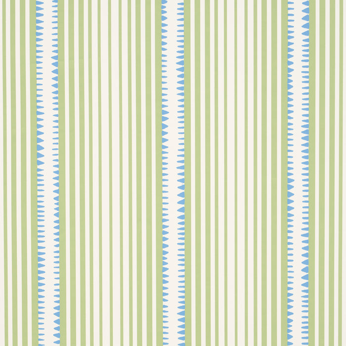 Schumacher Moncorvo Green & Blue Wallpaper Sample 5008105