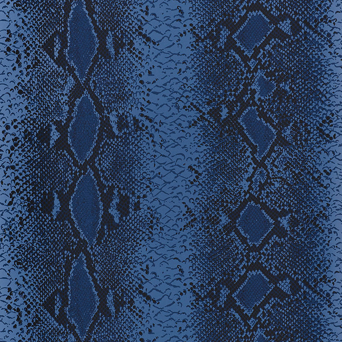 Schumacher Snake Charmer Cobalt Wallpaper Sample 5008182