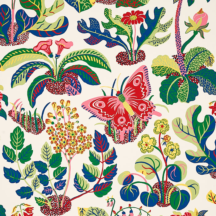Schumacher Exotic Butterfly Spring Wallpaper Sample 5008424