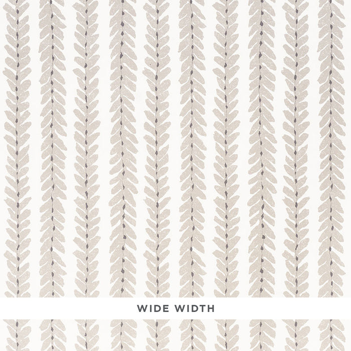 Schumacher Woodperry Taupe Wallpaper Sample 5008790