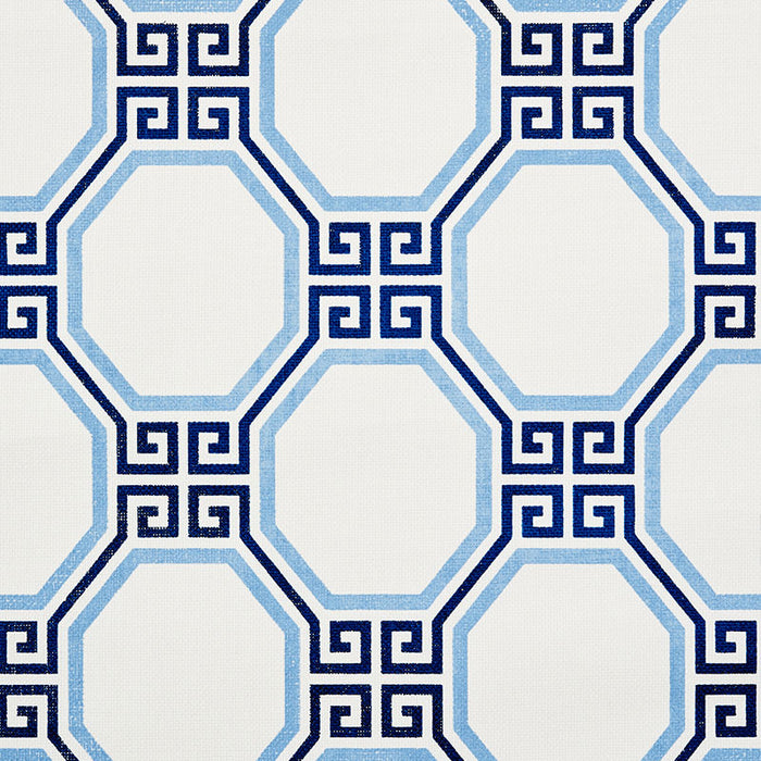 Schumacher Octavia Paperweave Marine Wallpaper 5008890
