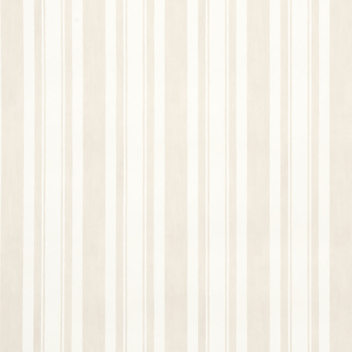 Schumacher Villa Stripe Light Neutral Wallpaper Sample 5009924