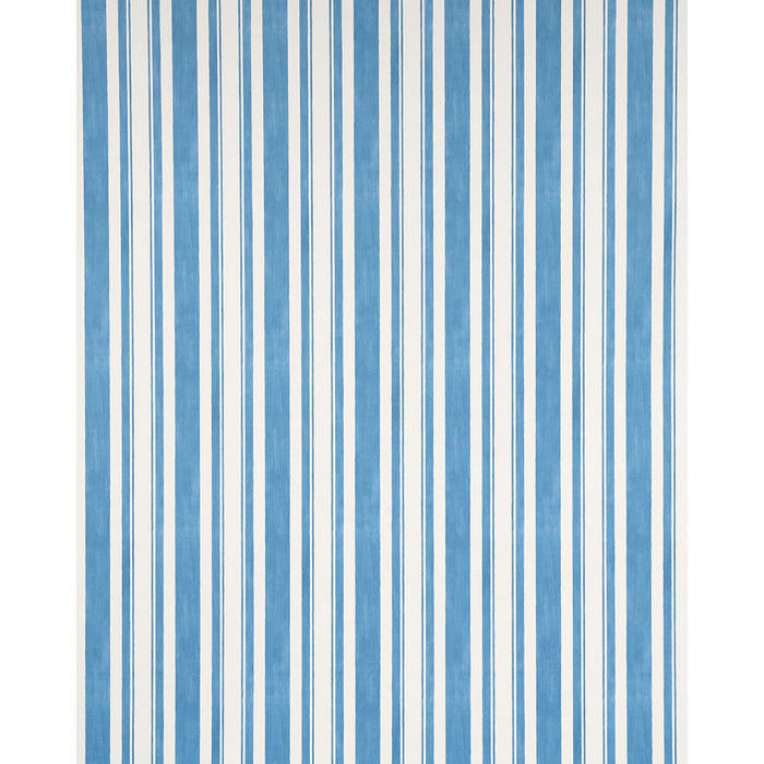 Schumacher Villa Stripe Peacock Wallpaper 5009926