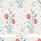 Schumacher Khilana Floral Delft & Rose Wallpaper Sample 5009950
