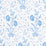 Schumacher Khilana Floral Porcelain Wallpaper Sample 5009955