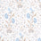Schumacher Khilana Floral Sky Wallpaper Sample 5009956