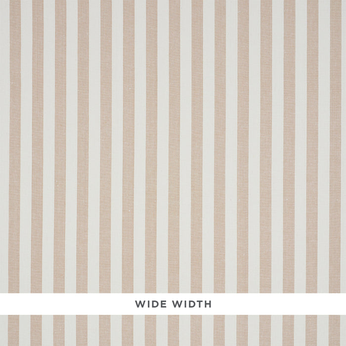 Schumacher Linen Stripe Sand Wallpaper Sample 5010251