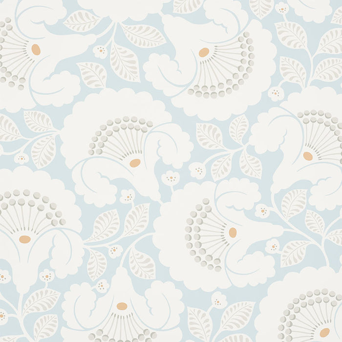Schumacher Jackie Sky Wallpaper Sample 5010371