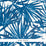 Schumacher Sunlit Palm Blue Wallpaper Sample 5010562
