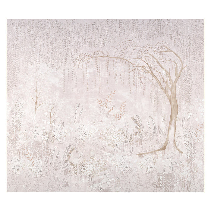 Schumacher Bisou Panel Set Blush Wallpaper Sample 5010933