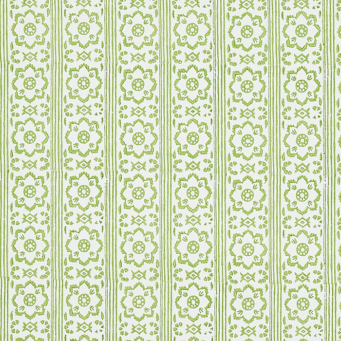 Schumacher Sunda Hand Blocked Print Leaf Wallpaper 5011220