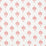 Schumacher Dahlia Hand Blocked Print Red Wallpaper Sample 5011232