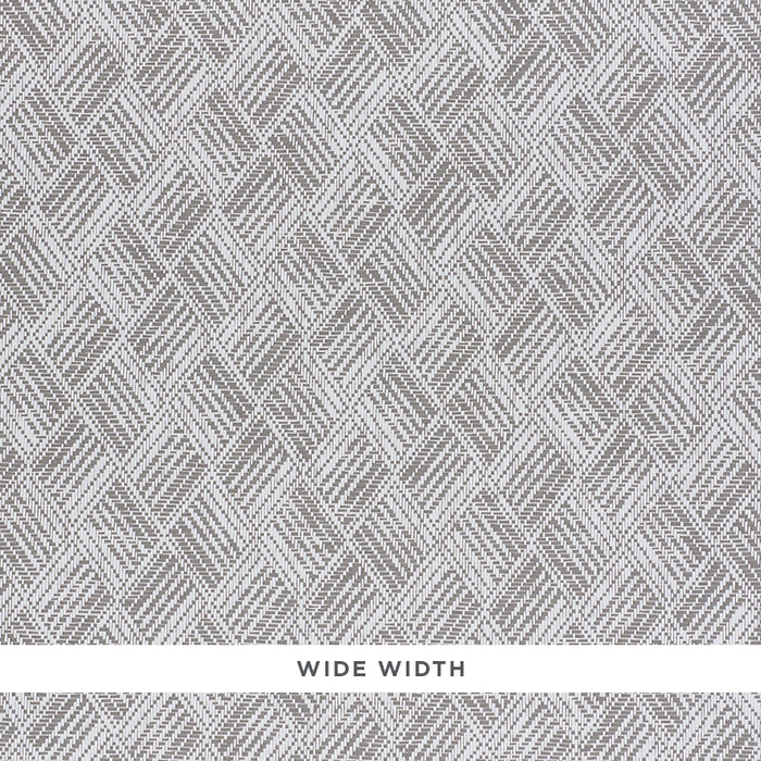 Schumacher Ashberg Paperweave Grey Wallpaper Sample 5011260