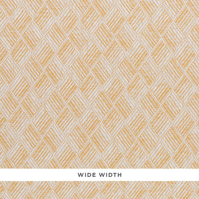 Schumacher Ashberg Paperweave Yellow Wallpaper Sample 5011261