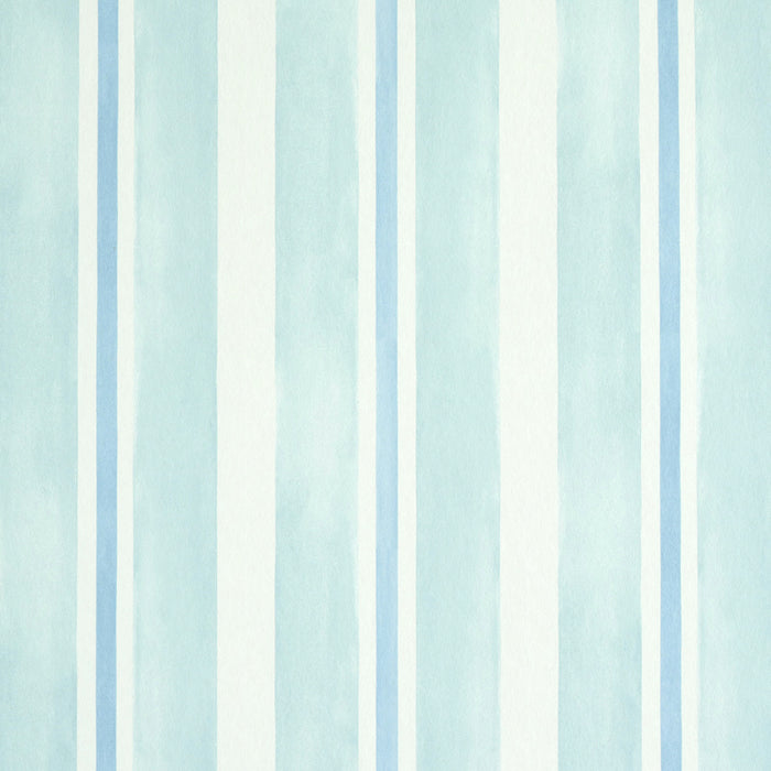 Schumacher Watercolor Stripe Mineral Wallpaper Sample 5011571