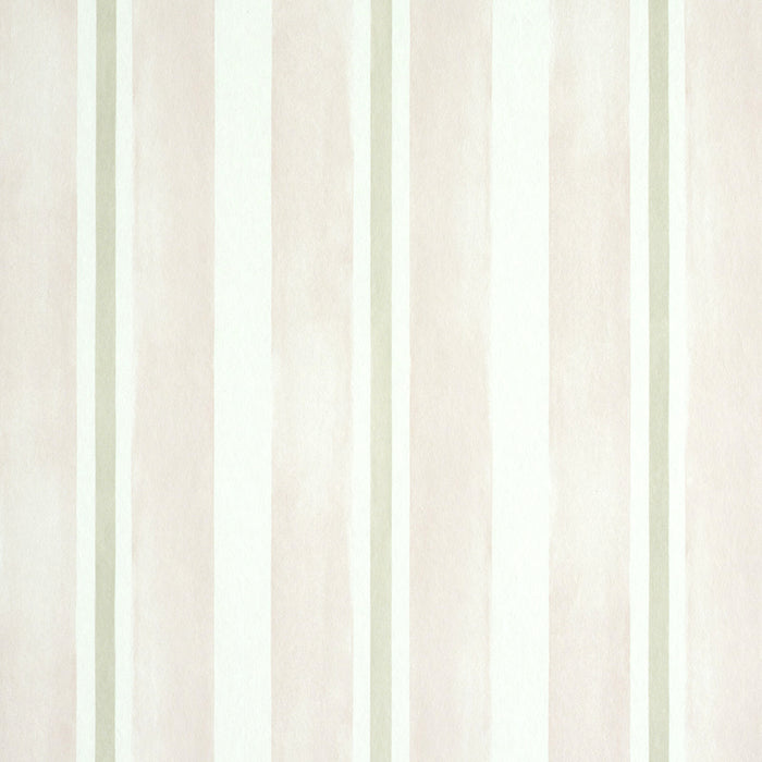 Schumacher Watercolor Stripe Blush Wallpaper Sample 5011573