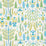 Schumacher Desna Peacock Wallpaper Sample 5011850