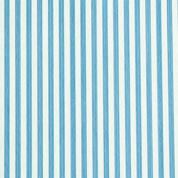 Schumacher Edwin Stripe Narrow Ocean Wallpaper 5011864