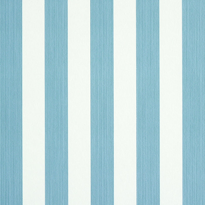 Schumacher Edwin Stripe Medium Slate Wallpaper 5011885