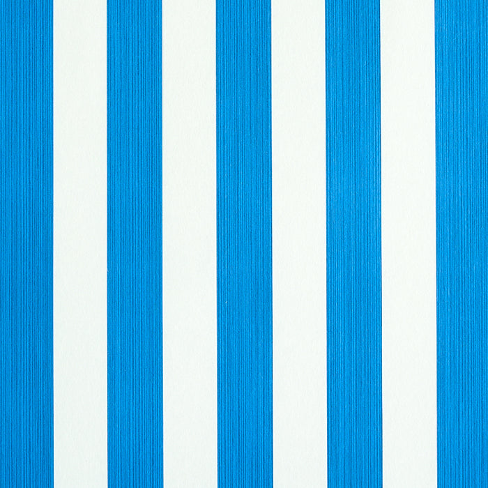 Schumacher Edwin Stripe Medium Cobalt Wallpaper 5011886