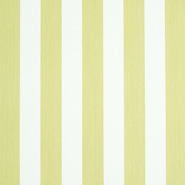 Schumacher Edwin Stripe Medium Citron Wallpaper Sample 5011888