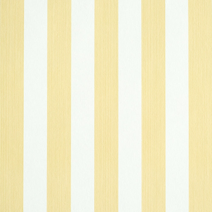 Schumacher Edwin Stripe Medium Buttercup Wallpaper 5011890