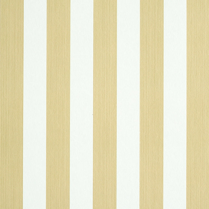 Schumacher Edwin Stripe Medium Sand Wallpaper 5011891