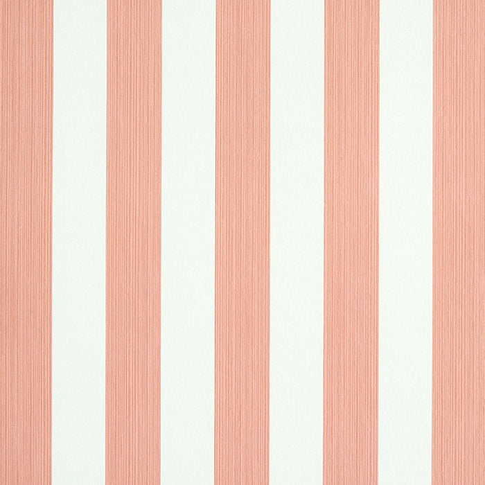 Schumacher Edwin Stripe Medium Pink Wallpaper 5011895
