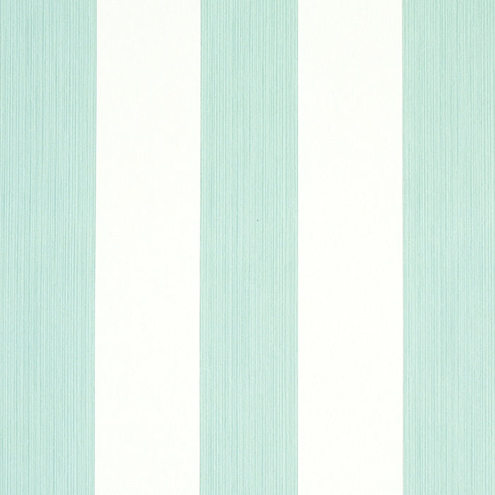 Schumacher Edwin Stripe Wide Seaglass Wallpaper 5011903