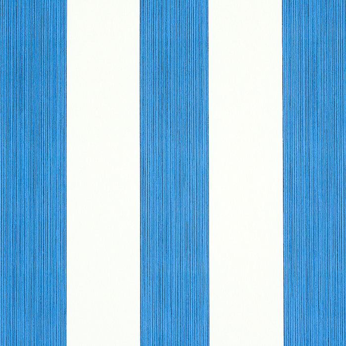 Schumacher Edwin Stripe Wide Navy Wallpaper 5011907