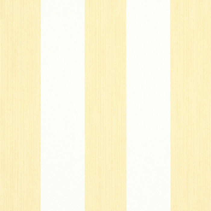 Schumacher Edwin Stripe Wide Buttercup Wallpaper 5011910